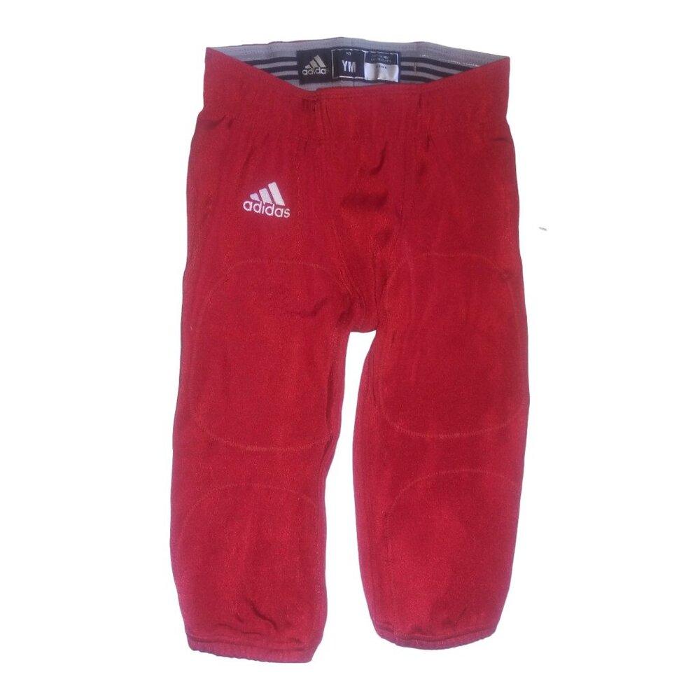 Adidas Press Coverage Football Pants Red/White Youth Size Medium NWT